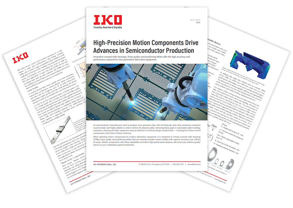 High-Precision Motion Components Drive Advances in Semiconductor Production