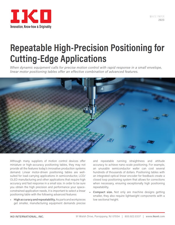Repeatable High-Precision Positioning for Cutting-Edge Applications